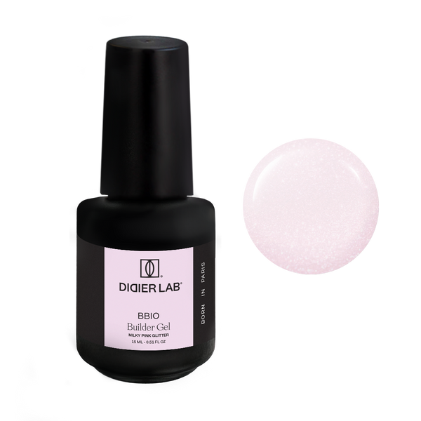 Gel de Construction BBIO Milky Pink Glitter Didier Lab 15ml