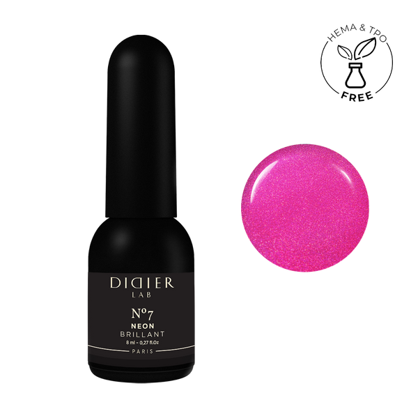 Vernis Semi-Permanent Brillant NEON No7 Didier Lab 8ml