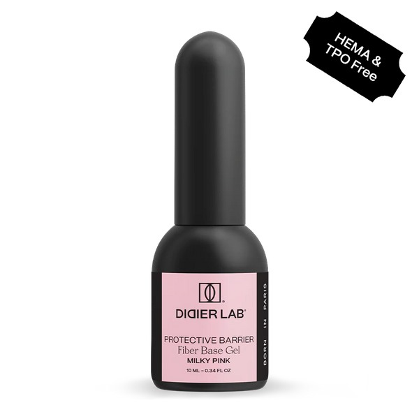 Base Semi-Permanent Fiber Gel Milky Pink, Sans HEMA ni TPO, Didier Lab 10ml
