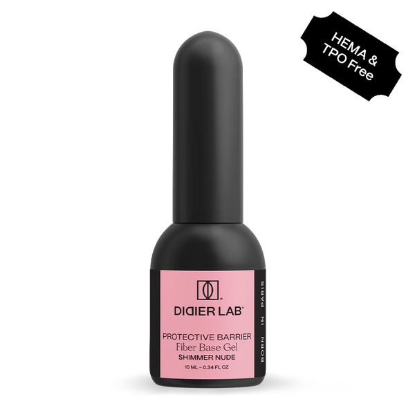 Base Semi-Permanent Fiber Gel Shimmer Nude, Sans HEMA ni TPO, Didier Lab 10ml