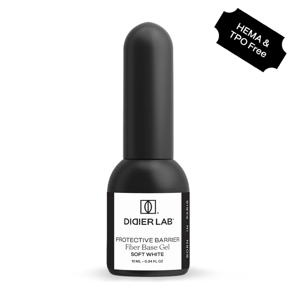 Base Semi-Permanent Fiber Gel Soft White, Sans HEMA ni TPO, Didier Lab 10ml