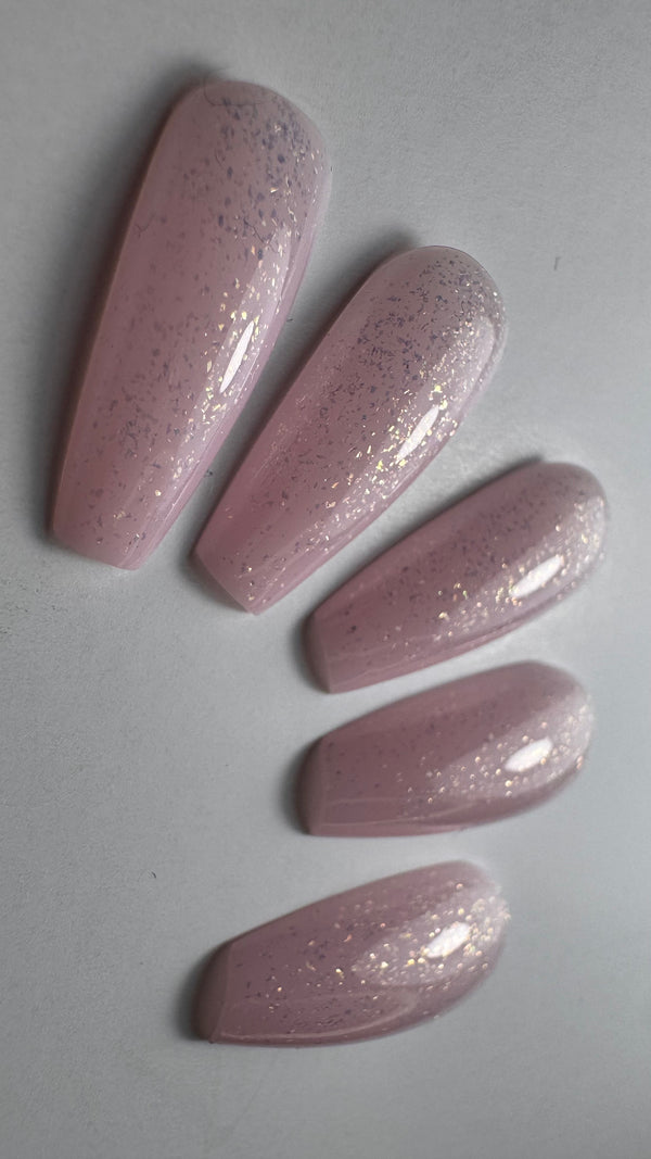 Top Coat Semi-Permanent "Didier Lab", Glitter Top coat, gold, 10 ml