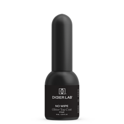 Top Coat Semi-permanent "Didier Lab", Glitter Top coat, pink, 10 ml