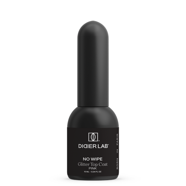 Top Coat Semi-permanent "Didier Lab", Glitter Top coat, pink, 10 ml