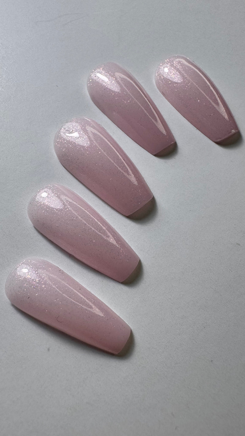 Top Coat Semi-permanent "Didier Lab", Glitter Top coat, pink, 10 ml