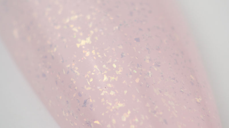 Top Coat Semi-Permanent "Didier Lab", Glitter Top coat, gold, 10 ml