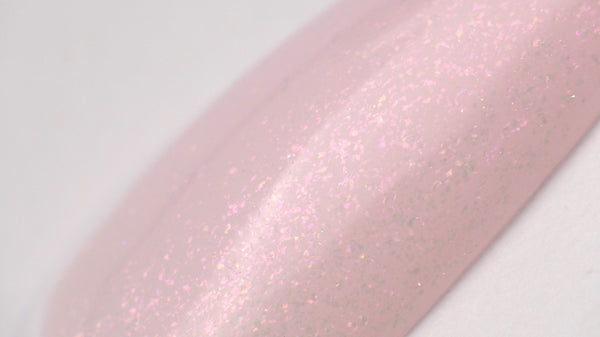 Top Coat Semi-permanent "Didier Lab", Glitter Top coat, pink, 10 ml