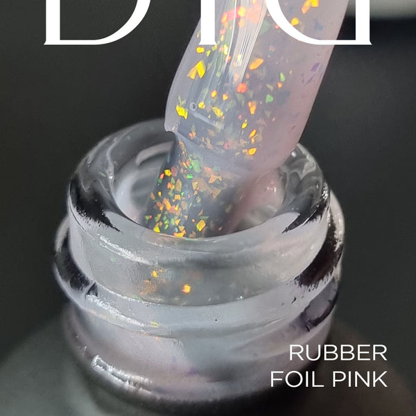 Gel Polish Rubber Base Foil pink 10ml