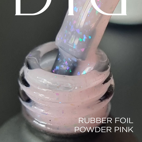 Gel Polish Rubber Base Foil powder pink 10ml